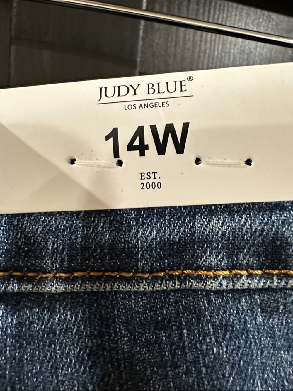 Judy Blue Dark Blue Flare Jeans with Swirl Stud Detail - Picture 6 of 15